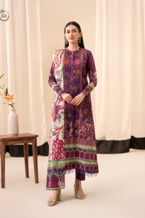 HALA by Guljee Lawn 3-Piece Printed