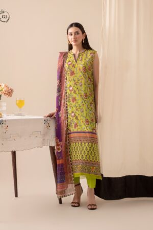 HALA by Guljee Lawn 3-Piece Printed