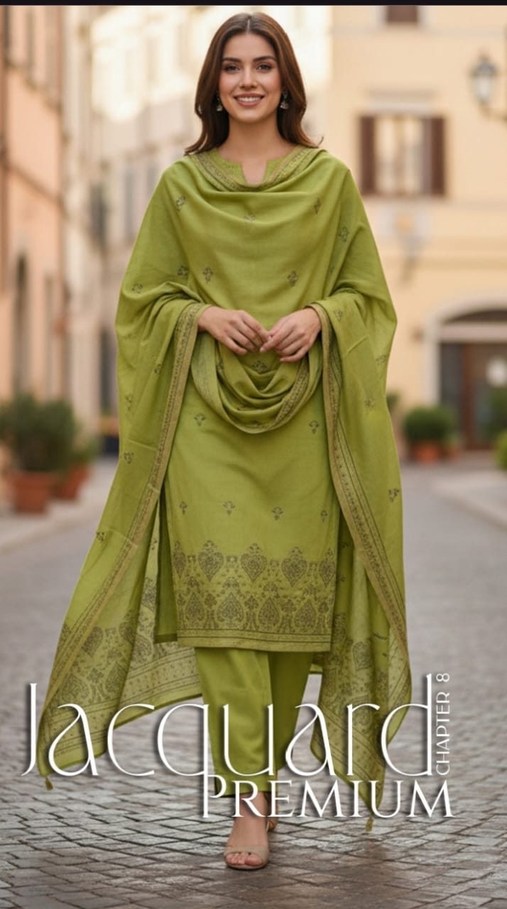 Premium Jacquard 3-Piece Suit
