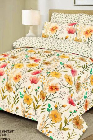 Pure Cotton King Size Bedsheet Set