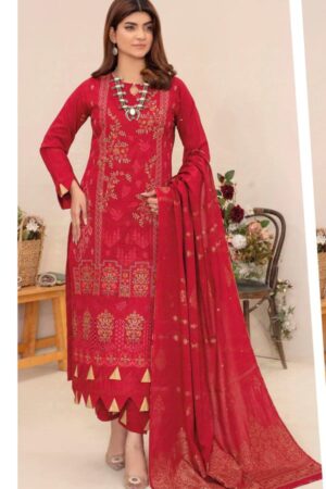 Wania Gold 3-Piece Lawn Suit