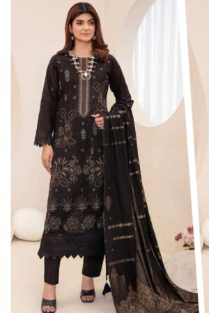 Wania Gold 3-Piece Lawn Suit