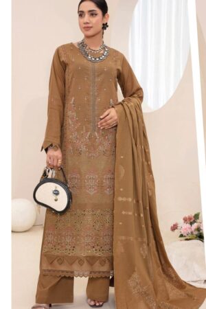 Wania Gold 3-Piece Lawn Suit