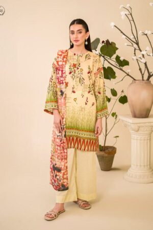 Zimah by Guljee Lawn 3-Piece Printed