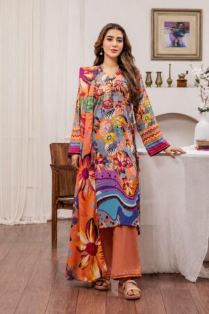Popinn by Guljee Lawn 3-Piece Printed