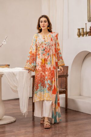 Popinn by Guljee Lawn 3-Piece Printed