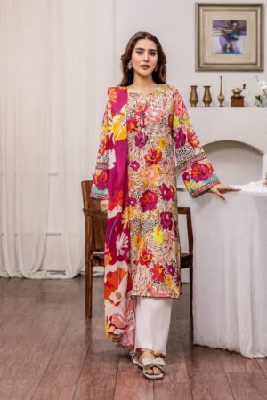 Popinn by Guljee Lawn 3-Piece Printed