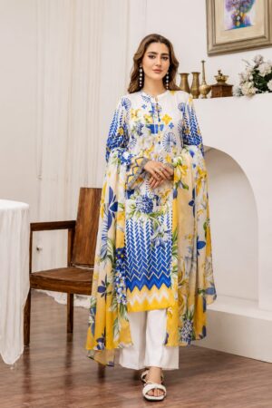 Popinn by Guljee Lawn 3-Piece Printed