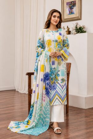 Popinn by Guljee Lawn 3-Piece Printed