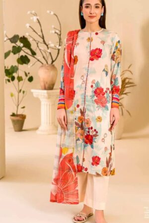 Zimah by Guljee Lawn 3-Piece Printed